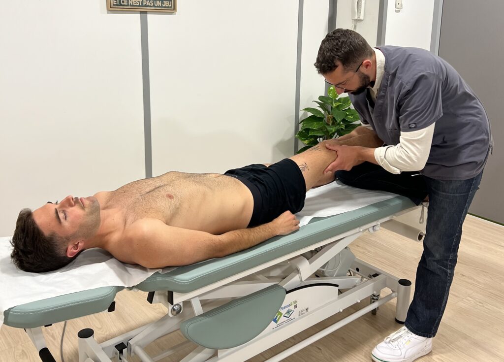 Manipulation genou sport ostéopathie